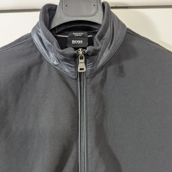 Hugo Boss Men's Black Zip-up Jacket - Size XL - Picture 3 of 14